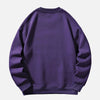 Oversize Hip Hop Harf Baskılı Sweatshirt