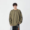 Bambu Desenli Bisiklet Yaka Sweatshirt