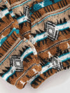 Erkek Aztek Desenli Polar Sweatshirt