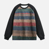 Streetwear Bisiklet Yaka Reglan Kollu Sweatshirt