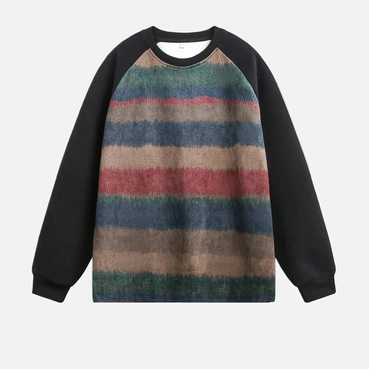 Streetwear Bisiklet Yaka Reglan Kollu Sweatshirt