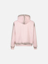 Eskitme Grafik Baskılı Kapüşonlu Fermuarlı Sweatshirt