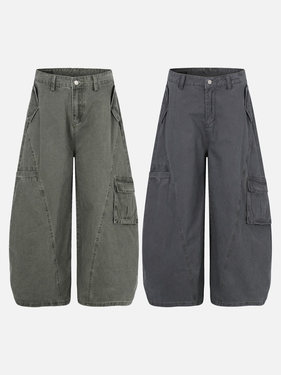 Geniş Paça Kargo Pantolon