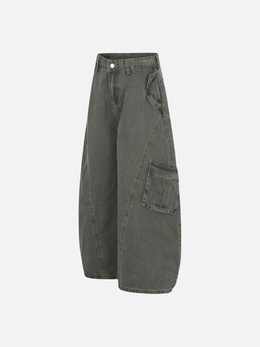Geniş Paça Kargo Pantolon