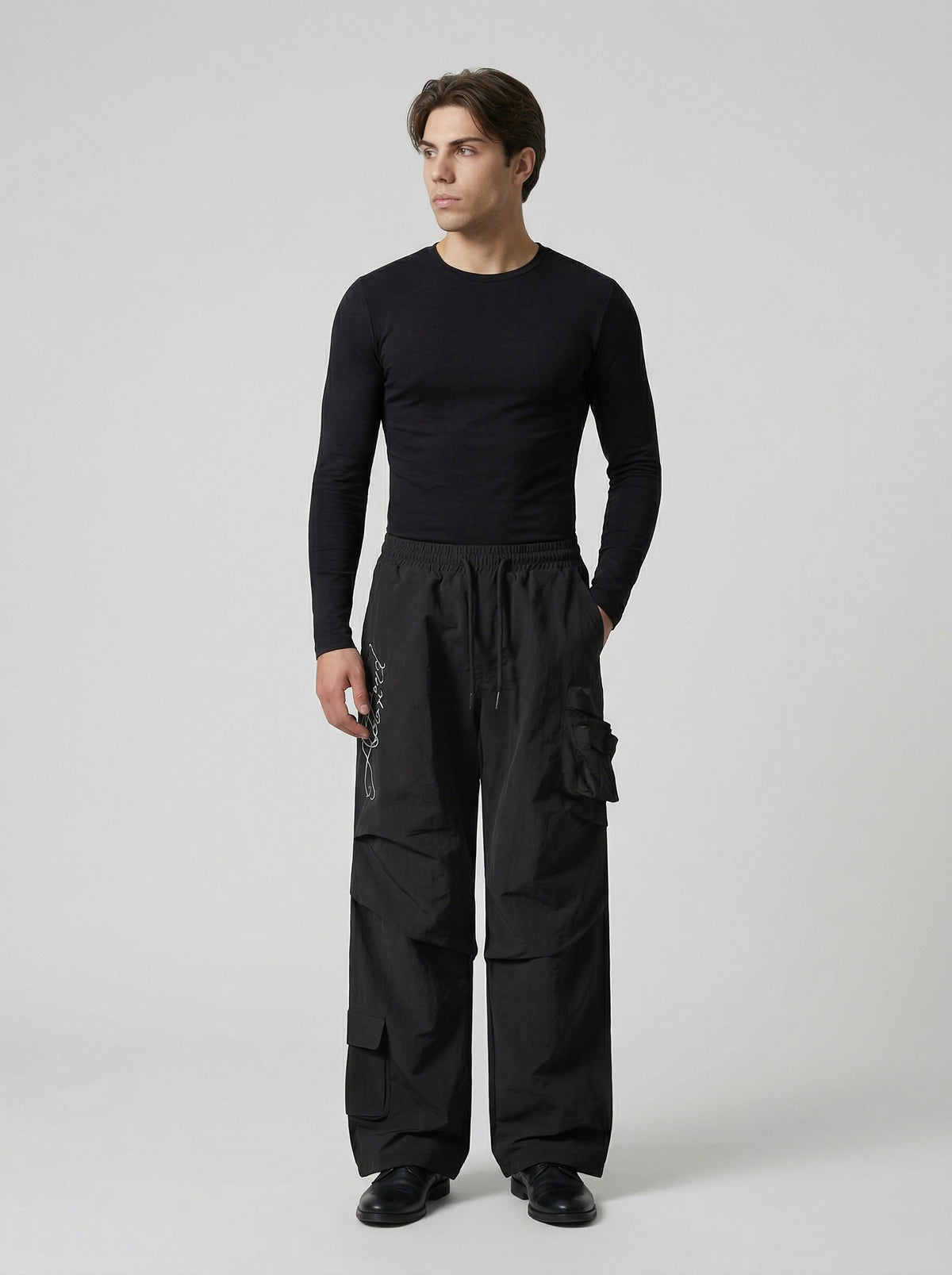 Unisex Geniş Paça Kargo Pantolon