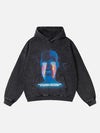 Neon Eye Print Hoodie