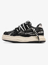 Nakış Yazılı Eskitme Denim Platform Sneaker