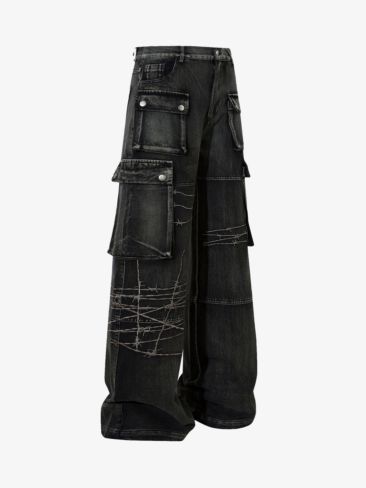 Zexuen High Street Embroidery Hip-Hop Jeans - 2122 