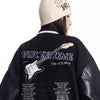 Gitar Desenli Retro Varsity Ceket